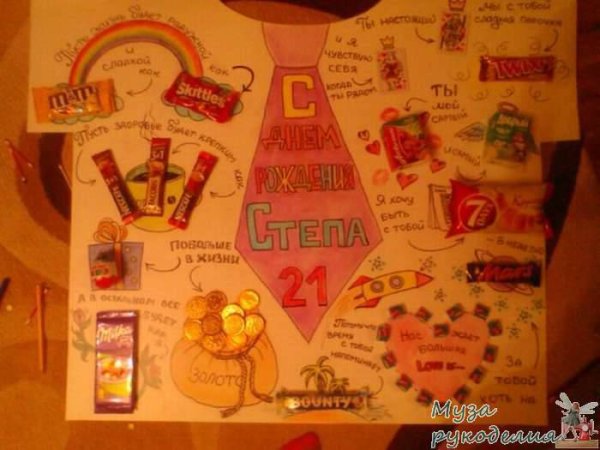 Плакат на день рождения мужу