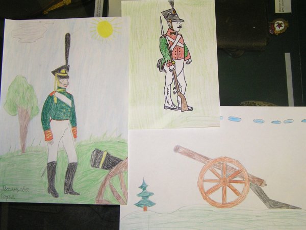 Недаром помнит вся Россия про день Бородина плакат