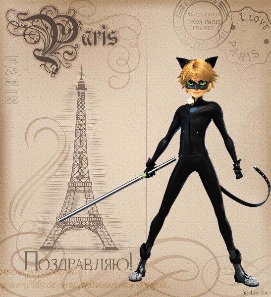 Супер кот открытка