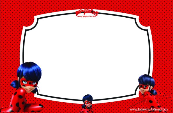 Рамка в стиле леди баг