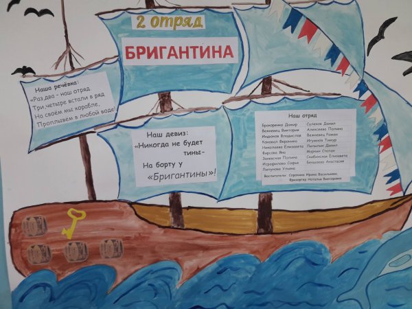 Плакат с названием команды