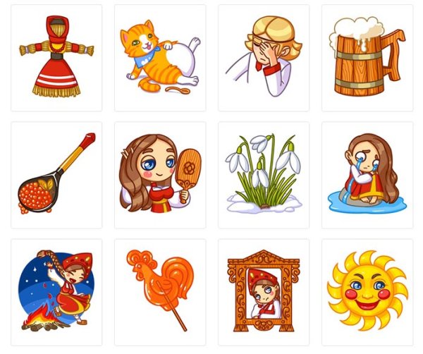 Масленица Стикеры