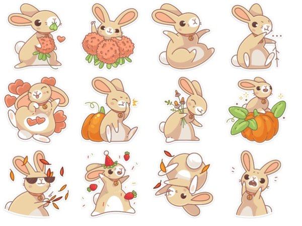 Эмодзи кролик