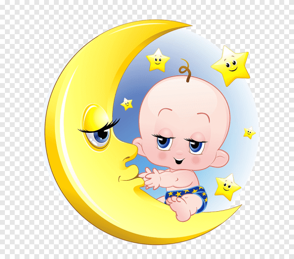 Месяц мультяшный