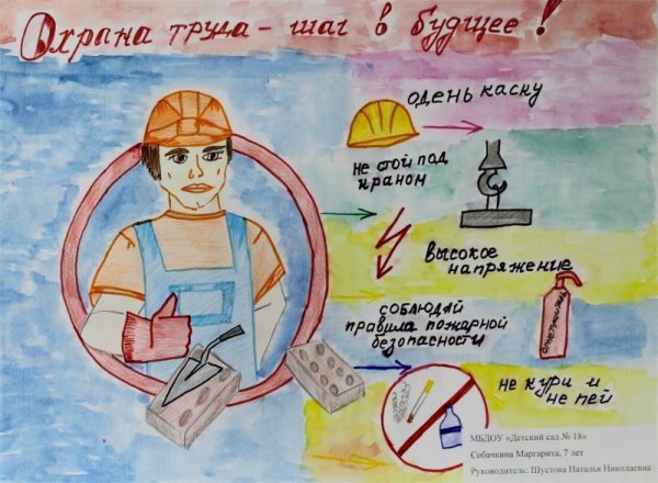 Конкурс рисунков охрана труда глазами детей 2022