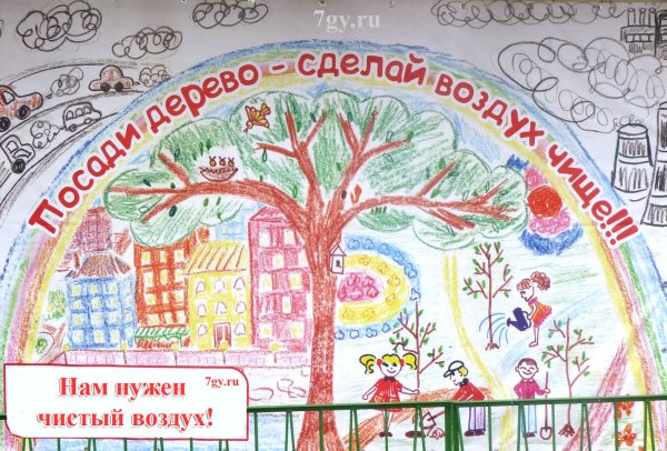 Плакат чистый воздух залог здоровья