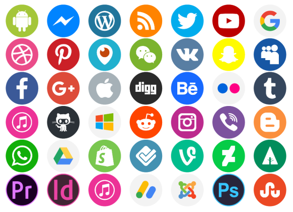 Социальные сети пиктограмма