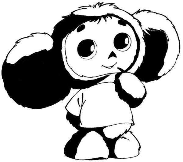 Чебурашка рисунок