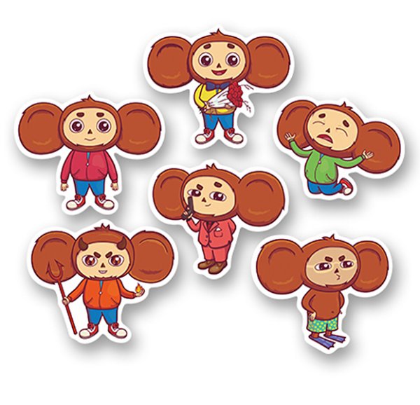 Стикеры Чебурашка