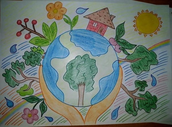 Плакат земля наш дом