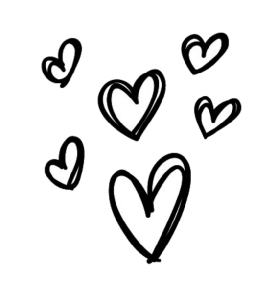 Сердечко чб