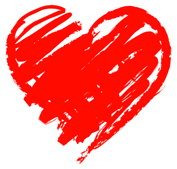 Сердце штрихами