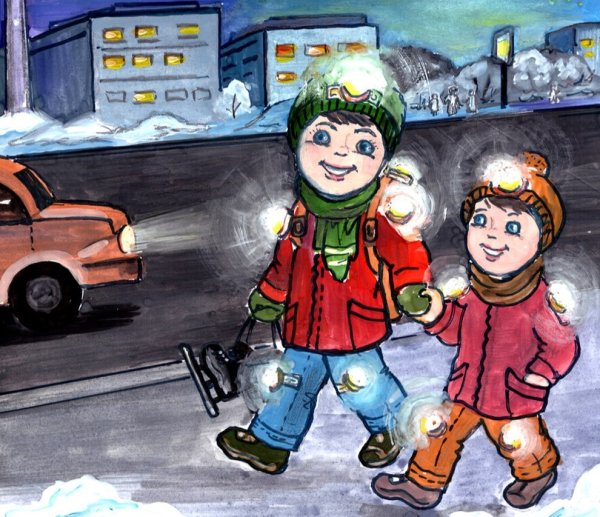 Рисунок на тему гололед