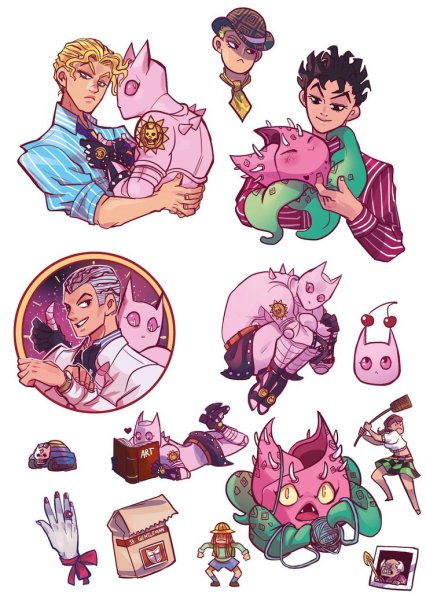 Джоджо Стикеры Кира