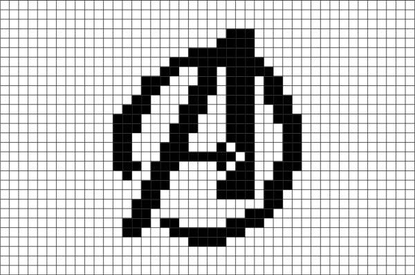 Рисунки по клеточкам черные маленькие