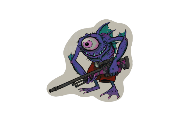 Недорогие фиолетовые наклейки в КС го