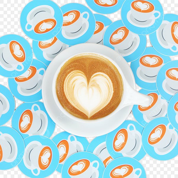 Кофе с рисунком сердце