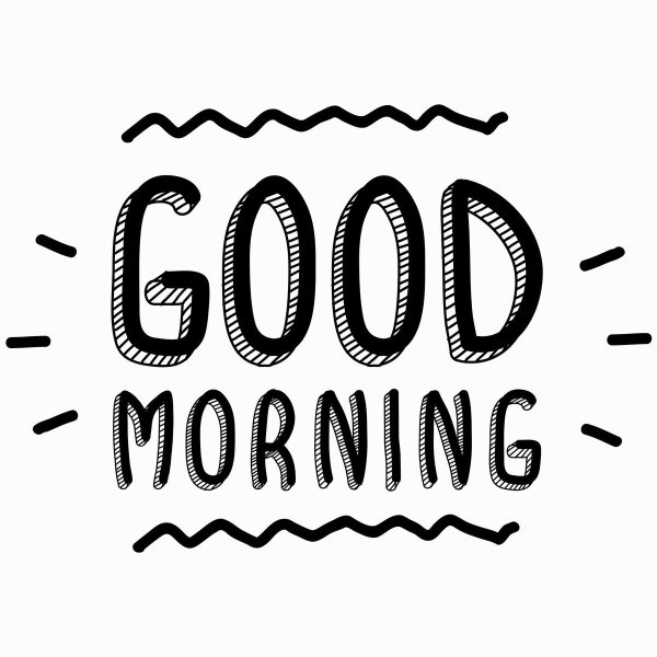 Good morning надпись