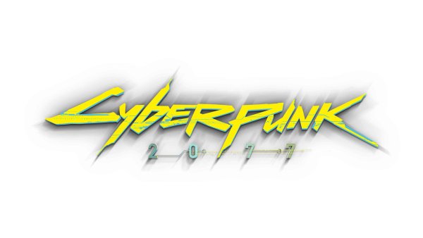 Cyberpunk 2077 логотип на прозрачном фоне