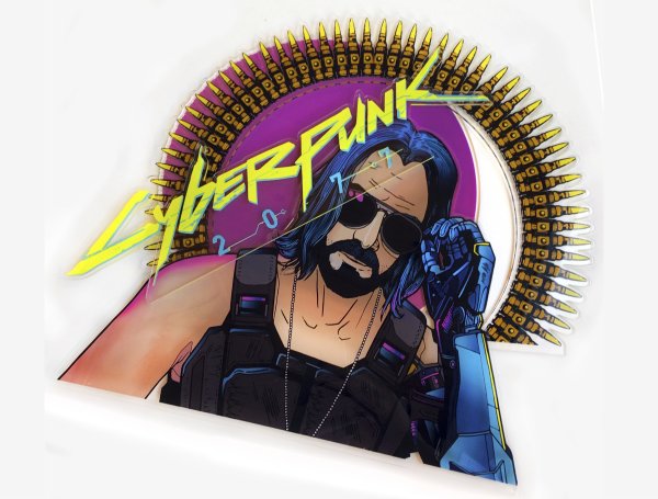 Трафарет в стиле киберпанк