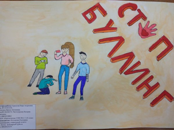 Рисунок на тему буллинг