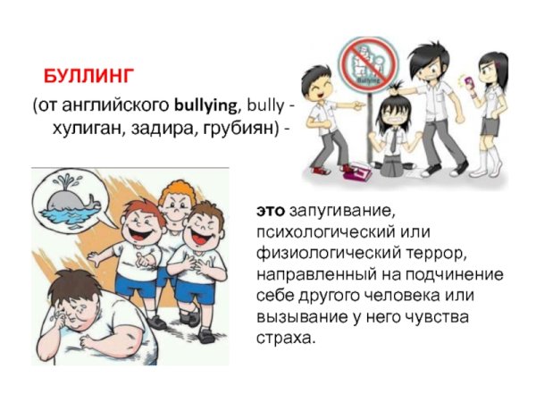 Классный час на тему буллинг