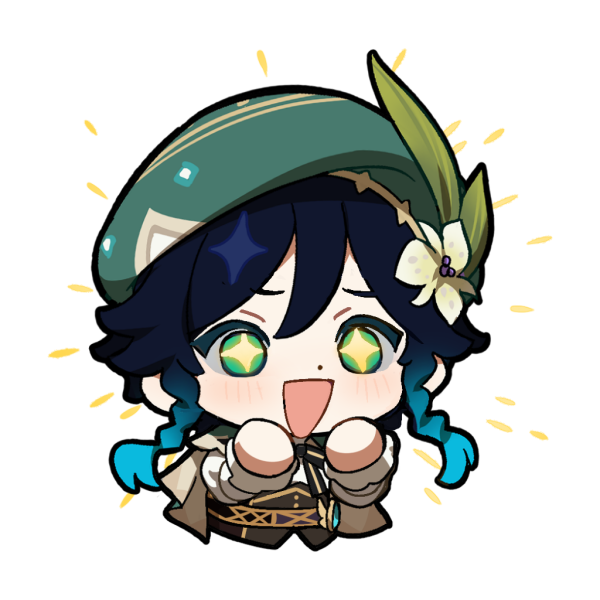 Венти Геншин Чиби Стикеры