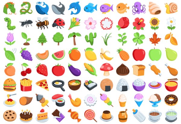 Стикеры фрукты