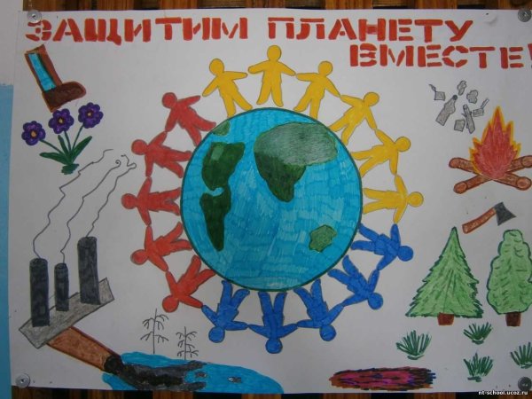 Плакат берегите растения