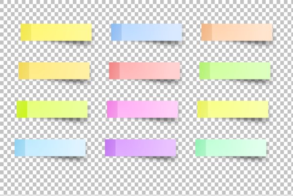 Стики бумажные вектор