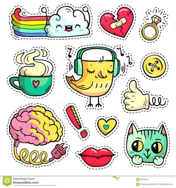 Наклейки для срисовки