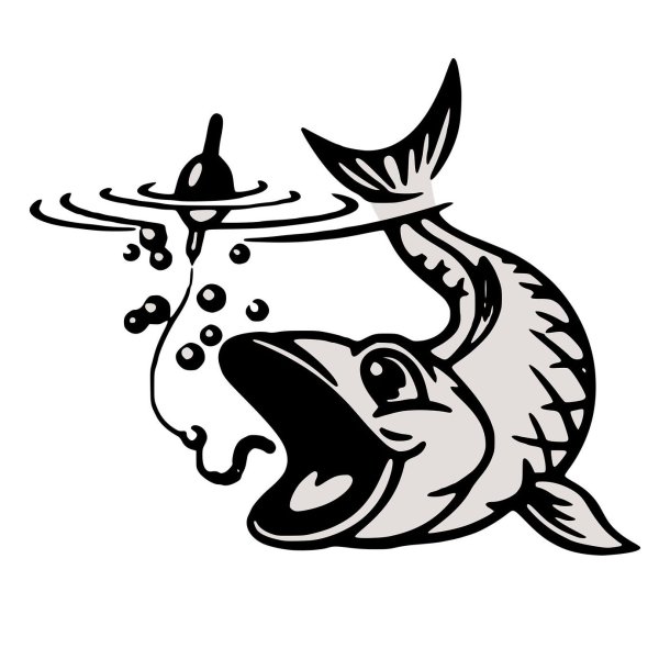 Наклейка рыбалка на машину