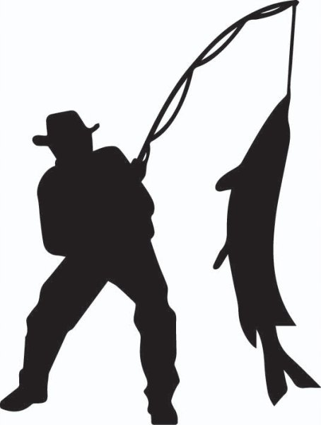 Рыболовный логотип цветной