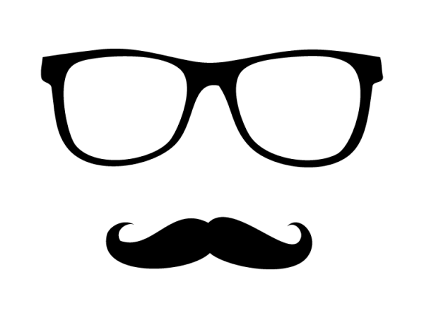 Лицо очки усы