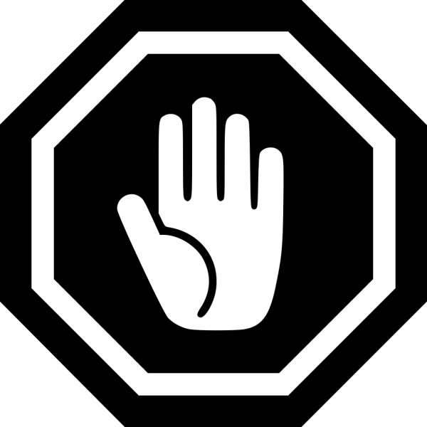 Знак стоп рука