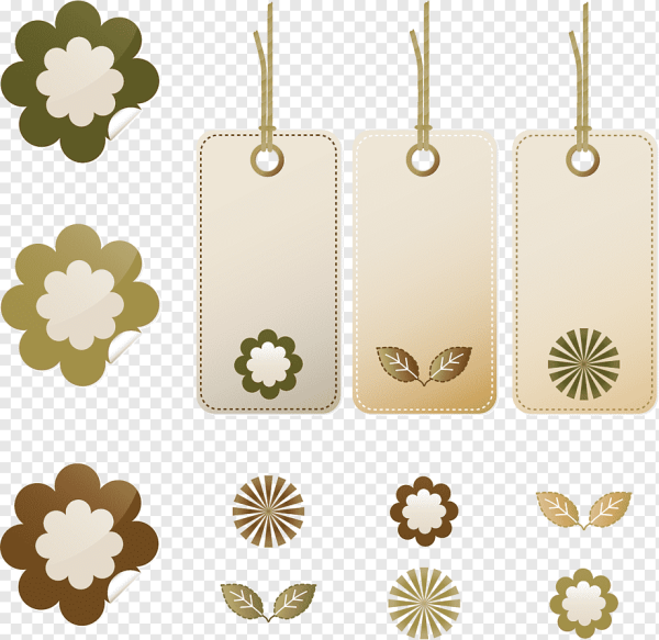 Бирка для цветов вектор