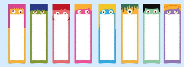 Закладка для книг котик шаблон