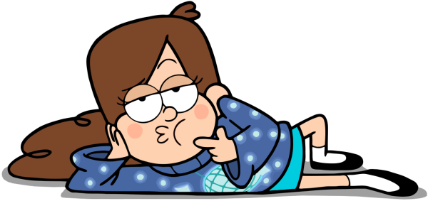 Гравити Фолз Мейбл на белом фоне