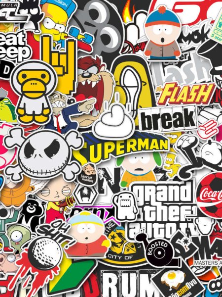 Эксмо стикербук Sticker bombing