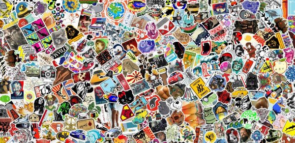 Фон из стикеров