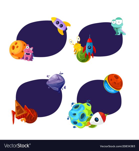 Планеты вектор Стикеры