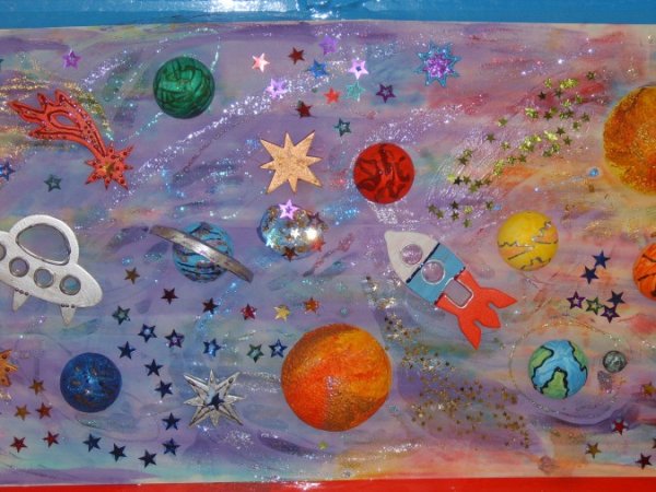 Коллективная работа на тему космос