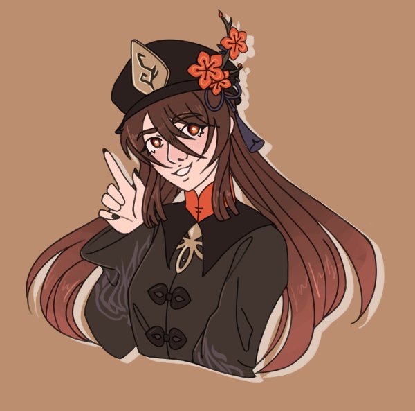 Стикеры Геншин ху Тао