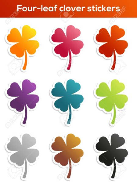 Клевер стикер