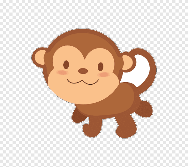 Стикер обезьяна