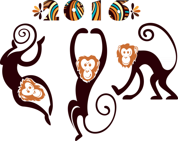 Мартышка стилизованная