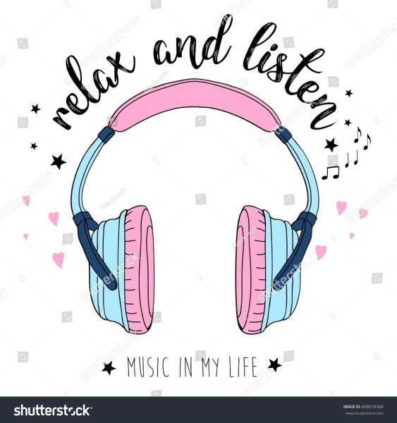 Векторная картинка наушники
