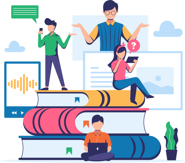 Flat иллюстрации образования