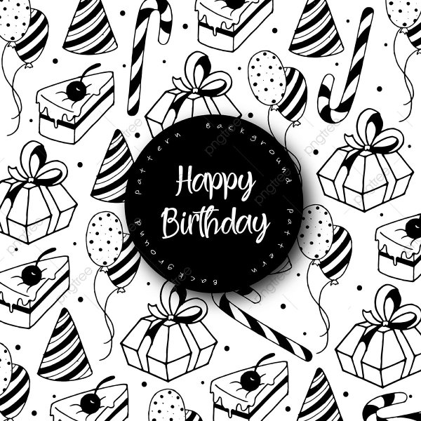 Стикер тортик с днем рождения