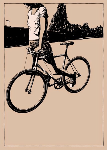 Велосипед рисунок